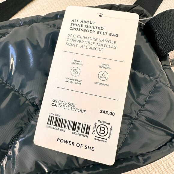 ATHLETA All About Shine Quilted Crossbody Belt Bag - Picture 9 of 12